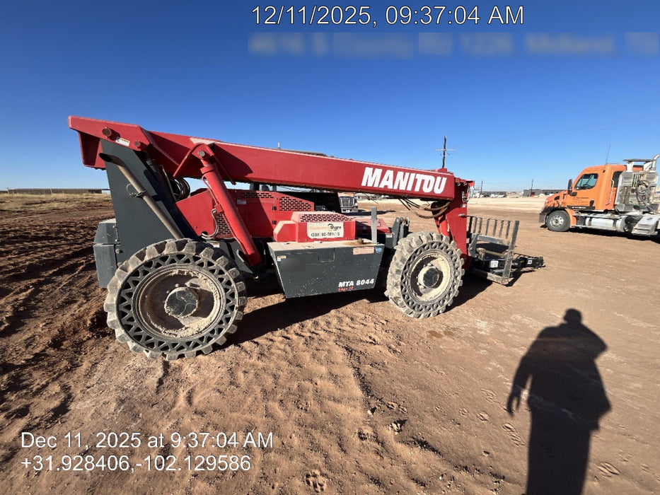 2019 Manitou MTA8044 Manitou MTA8044 - 74 HP T4, Canopy, Worklights/Strobe, Beacon, 66" Carriage, 48" Forks, Solid Tires, Lift Hook, Aux Hydraulics