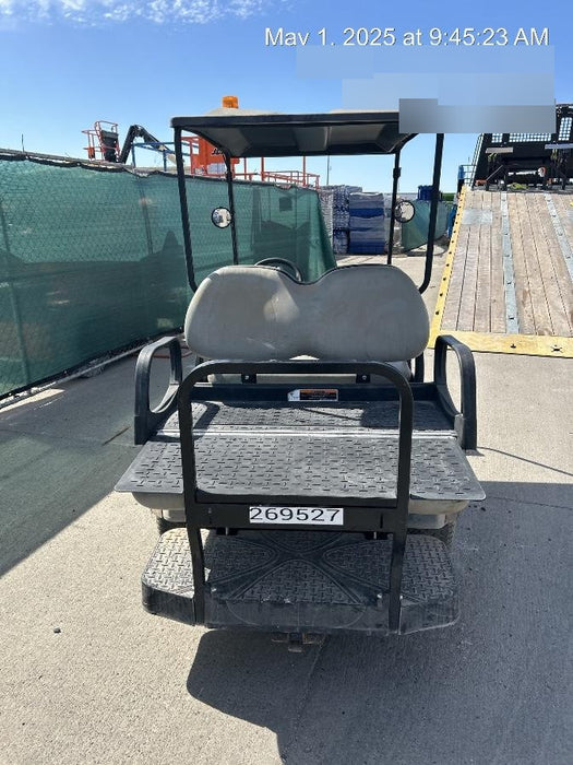 2022 Club Car CA100E Canopy, Fold down Windshield, Beacon, Back up Alarm, All-Trail Trials, HD 8 V Batteries, Trailer Hitch and Ball