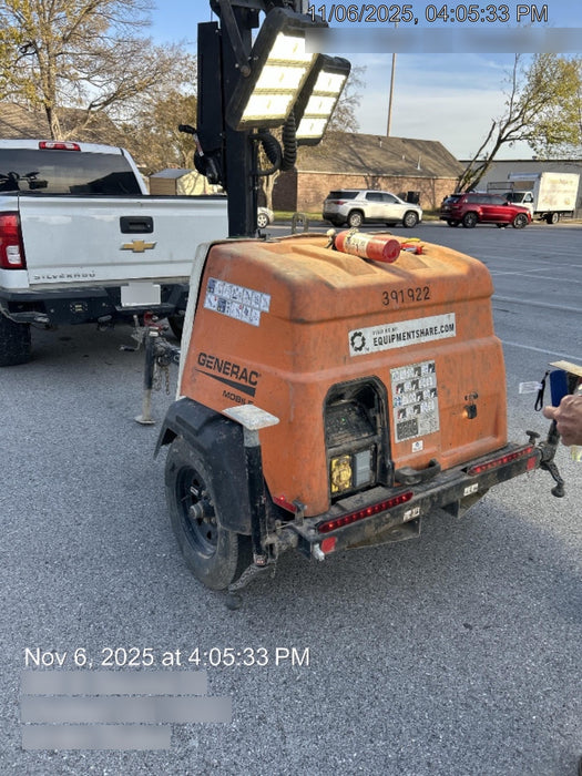 2024 Generac MLT2 Diesel, Flex Switch 120V Input, Powerzone Controller, 
(4) 320W LED Lights, 4kW Generator, 39.9 Gal Fuel Tank, 2" Ball, T3