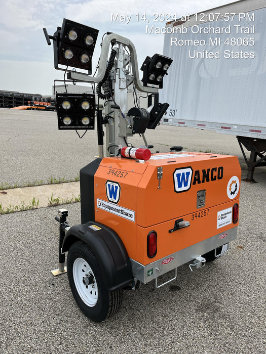 2024 Wanco WLTT-4MM4K Diesel, Deep Sea Controller, Shore Power Plug, Auto Start, (4) 350W LED Floodlights, 4kW Generator, 60 Gal Fuel Tank, 2" Ball, T3