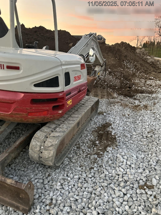 2019 Takeuchi TB260 Takeuchi TB260 Canopy w/Rubber Tracks, Auxiliary Hydraulics, Standard Blade, Manual QC