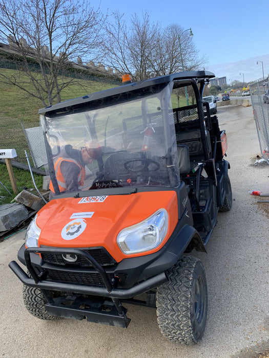2021 Kubota RTV-X1140W-H Plastic Canopy, Windshield Acrylic Clear, LED Strobe Light, Wire Harness Kit, Back up Alarm