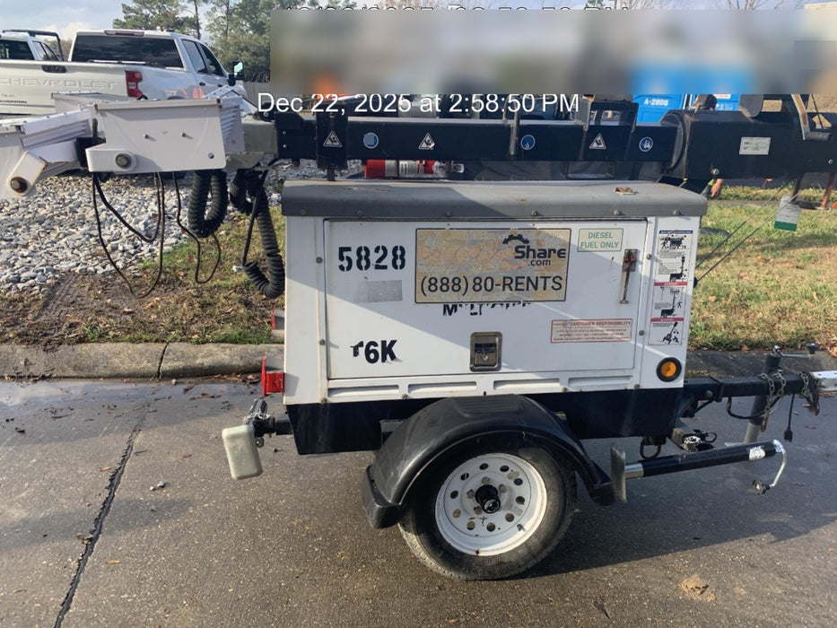2017 Multiquip LT6K` MultiQuip LT6KV Towable Light Tower