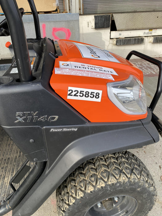 2022 Kubota RTV-X1140W-H Plastic Canopy, Windshield Acrylic Clear, LED Strobe Light, Wire Harness Kit, Back up Alarm