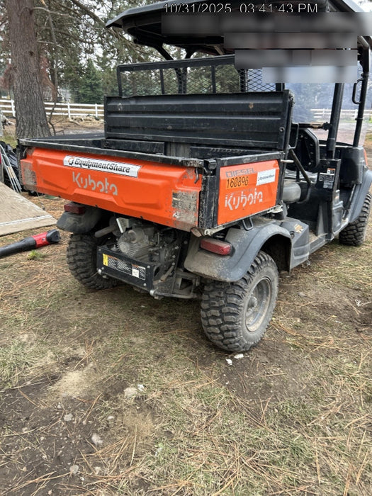 2021 Kubota RTV-X1140W-H Plastic Canopy, Windshield Acrylic Clear, LED Strobe Light, Wire Harness Kit, Back up Alarm