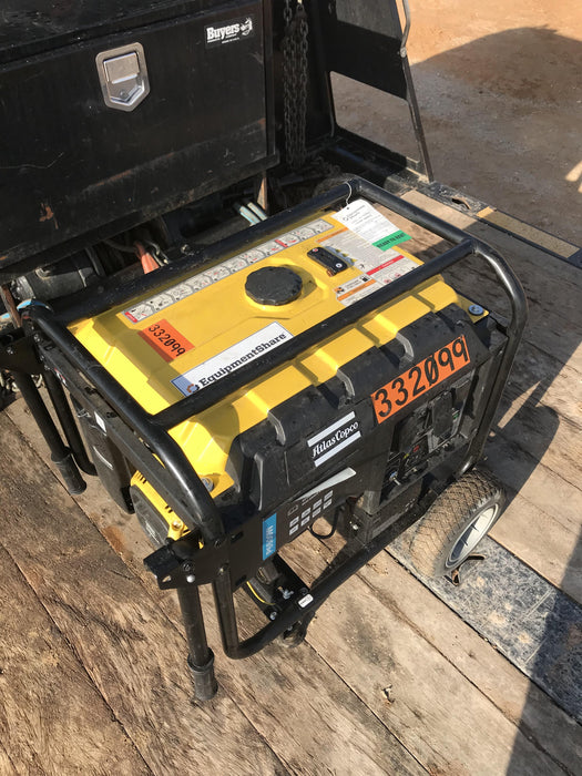 2023 Atlas Copco P6500W 5.5kW, AC390FD Gasoline Engine, Wheel & Handle Kit, (2) 120V Duplex 15A + (1) 120/240V 30A Twist Lock