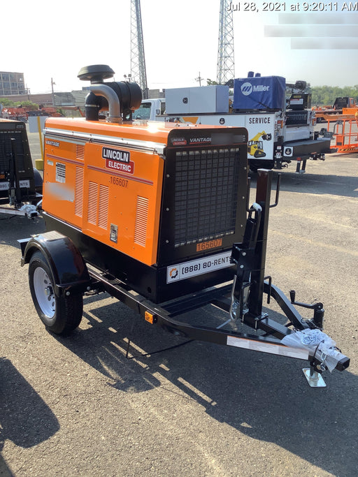 2021 Lincoln Electric Vantage 549X Ready Pak 3, ORANGE (includes trailer, cable rack, fender light kit)