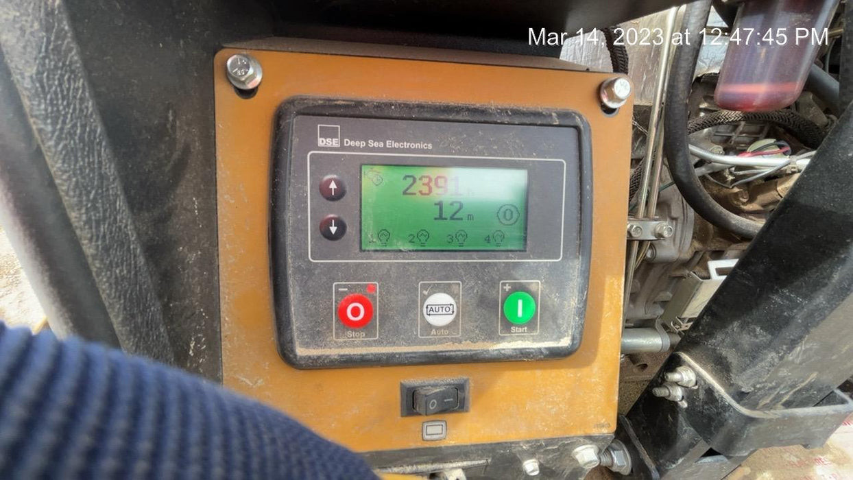 2022 Allmand NLV3GR (4) LED Light Fixture 350W, 23' Vertical Mast, 3kW Prime, Towable, Deep Sea L401, Leveling Jacks, Yanmar T4F 5.8hp