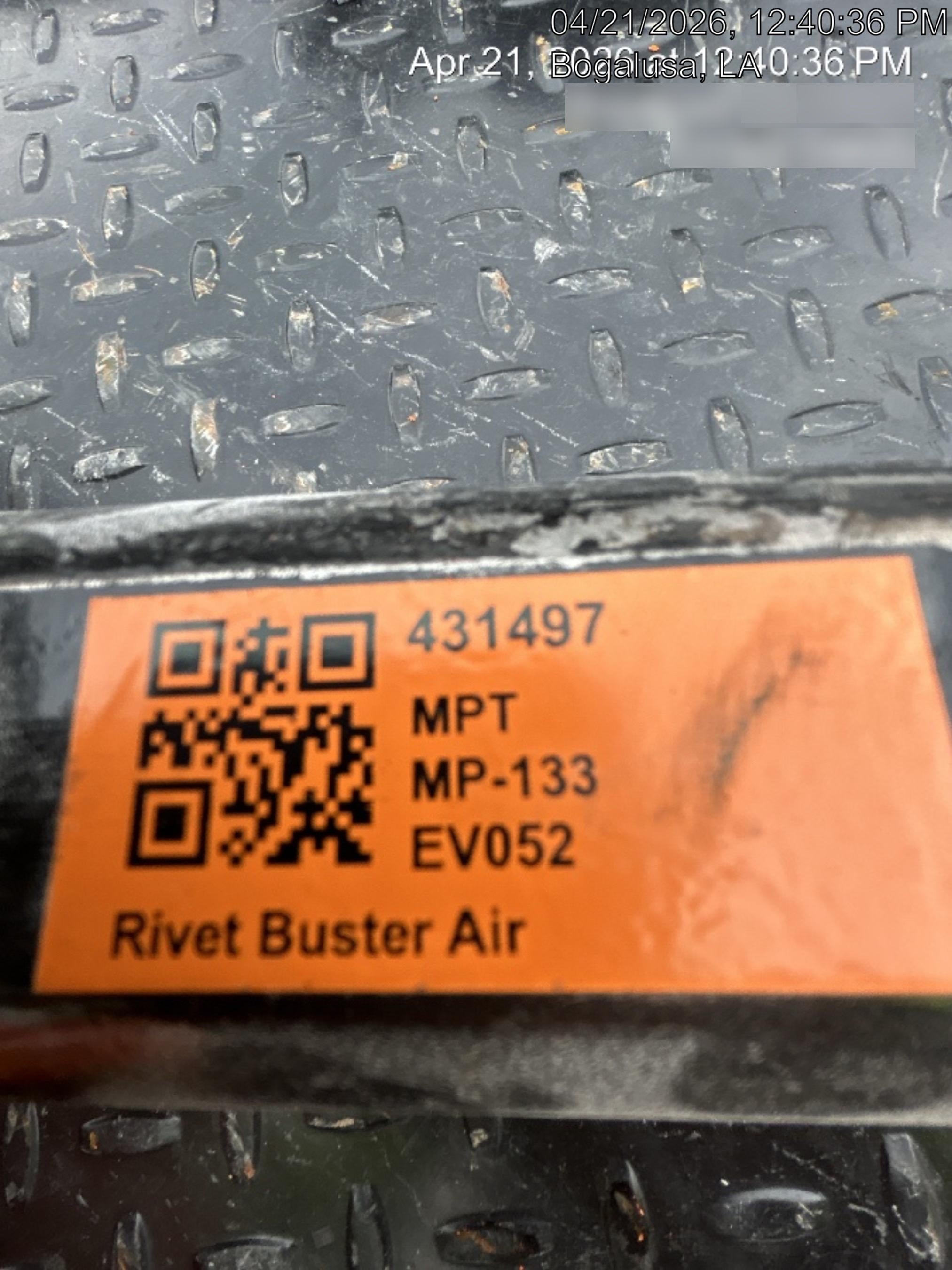 2024 MICHIGAN PNEUMATIC MP-133-ORANGE-NEP