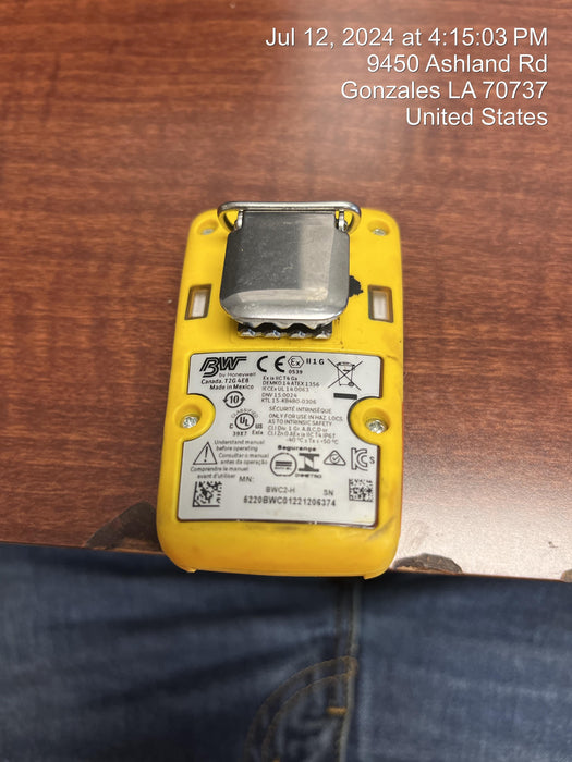 2022 BW TECHNOLOGIES BWC2-H