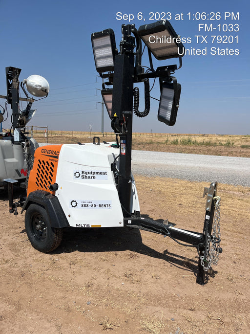 2023 Generac MLT2 Diesel, Flex Switch 120V Input, Powerzone Controller, (4) 320W LED Lights, 4kW Generator, 39.9 Gal Fuel Tank, 2" Ball, T3