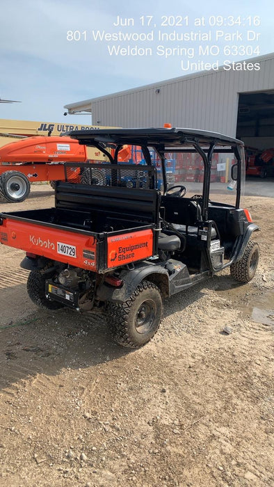 2021 Kubota RTV-X1140W-H Plastic Canopy, Windshield Acrylic Clear, LED Strobe Light, Wire Harness Kit, Back up Alarm