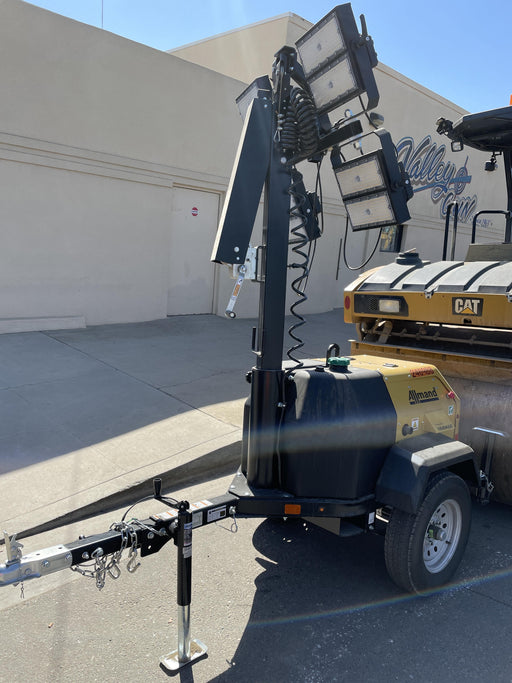 2022 Allmand NLV3GR (4) LED Light Fixture 350W, 23' Vertical Mast, 3kW Prime, Towable, ES Decals, T3