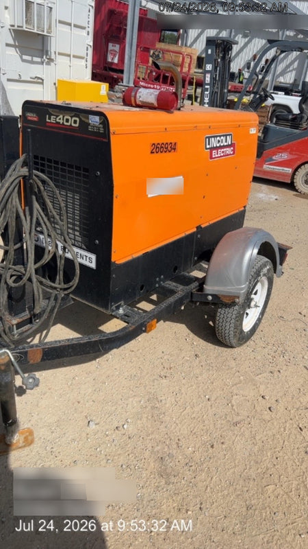 2022 Lincoln Electric LE400 Kubota V1505, Trlr, Cable Rack, Light Kit, ES Decals, T3
