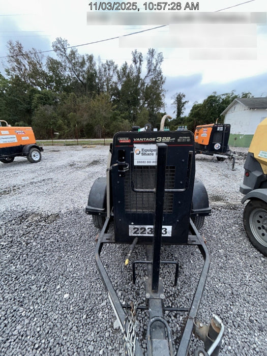 2021 Lincoln Electric Vantage 322 Vantage 322 Ready Pak 3 w/ Decals, ORANGE (includes trailer, cable rack, fender light kit) NO Telematics