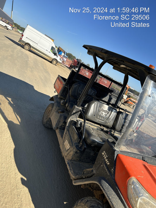 2022 Kubota RTV-X1140W-H Plastic Canopy, Windshield Acrylic Clear, LED Strobe Light, Wire Harness Kit, Back up Alarm