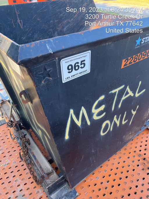 2022 STAR INDUSTRIES M-1820 - Self-Dump Hopper