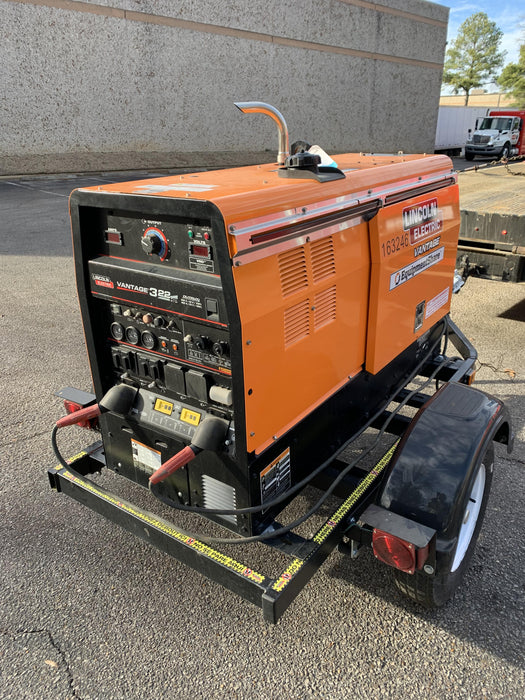 2021 Lincoln Electric Vantage 322 Vantage 322 Ready Pak 3 w/ Decals, ORANGE (includes trailer, cable rack, fender light kit) NO Telematics