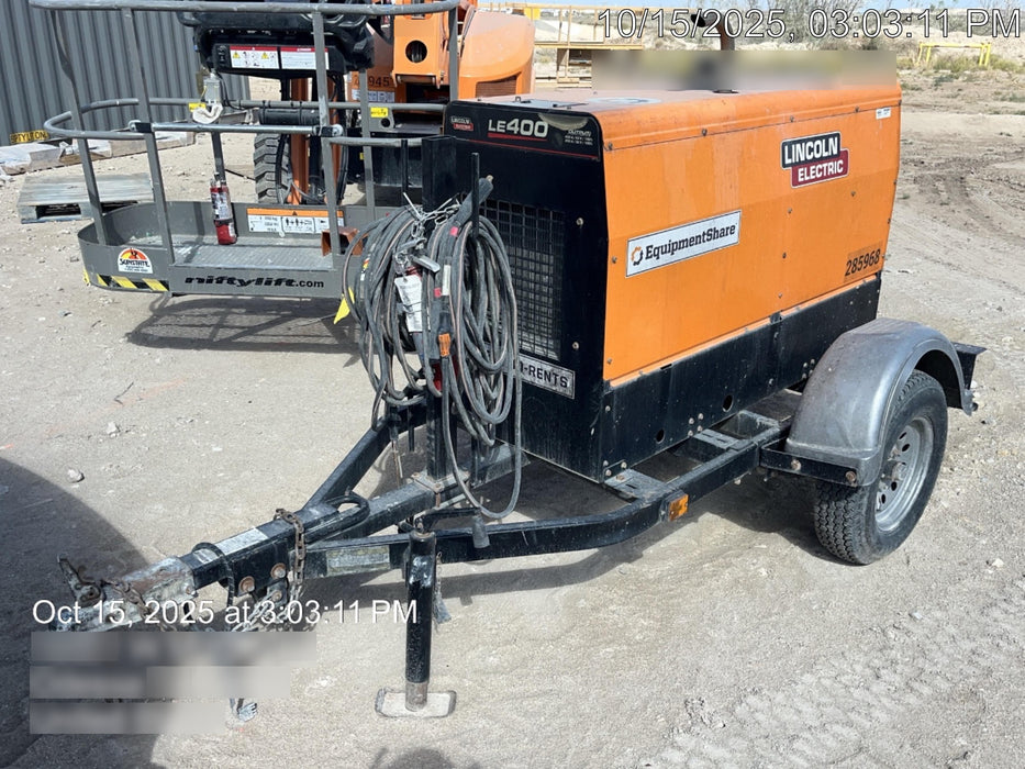 2022 Lincoln Electric LE400 Kubota V1505, Trlr, Cable Rack, Light Kit, ES Decals, T3