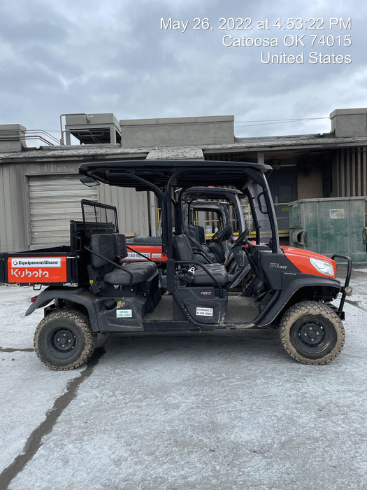 2022 Kubota RTV-X1140W-H Plastic Canopy, Windshield Acrylic Clear, LED Strobe Light, Wire Harness Kit, Back up Alarm