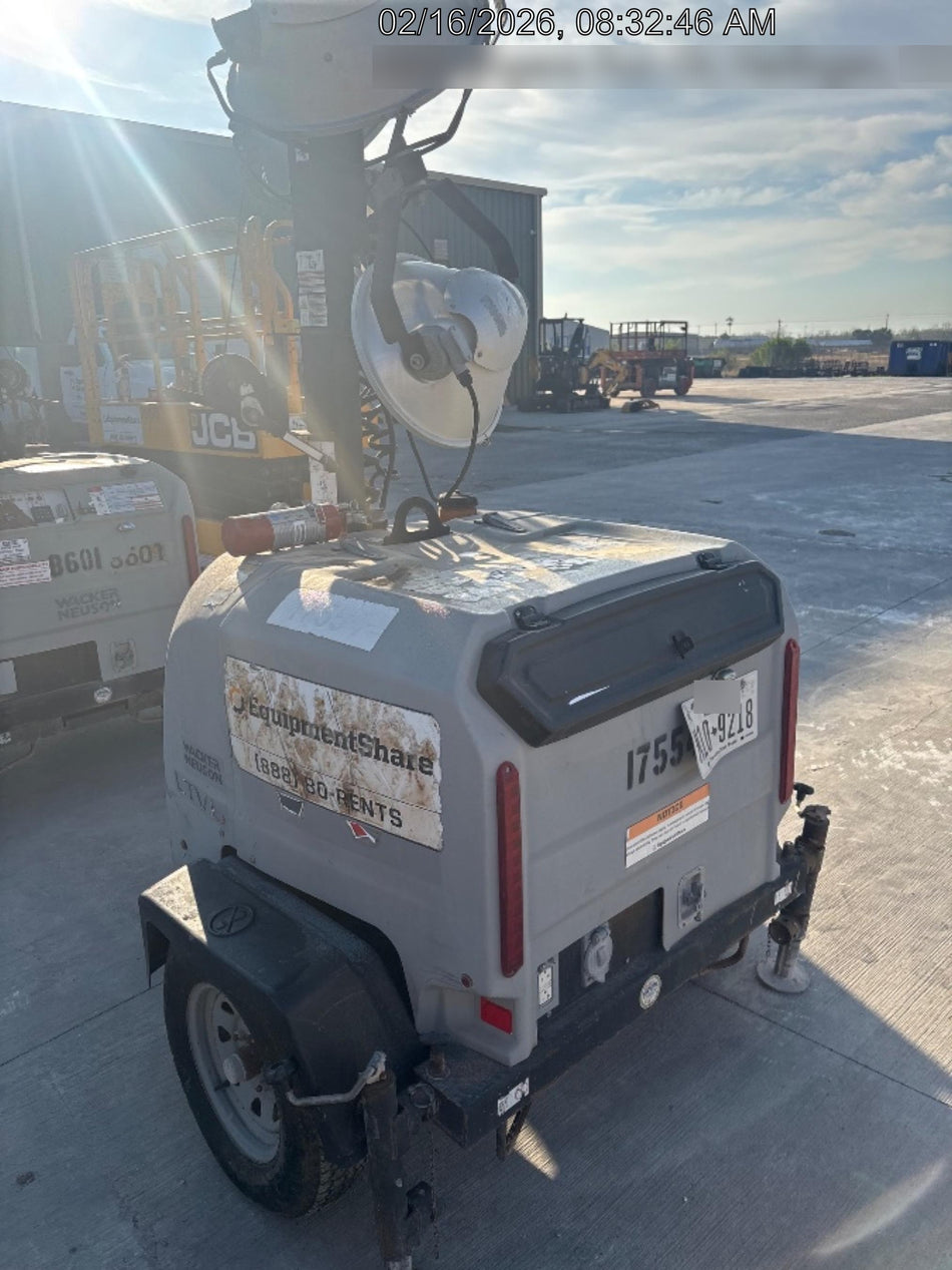 2018 Wacker Neuson LTV6K-MH Wacker Neuson LTV6K Mobile Light Tower w/Fuel Level Sensor Installed, Trailer VIN 5XFLV0416JM004545