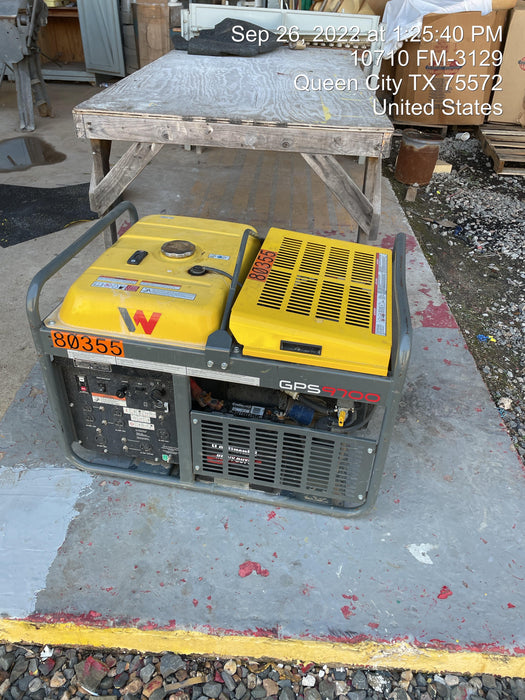 2020 Wacker Neuson GPS9700V Standard, Includes Wheel Kit P/N: 5100042221