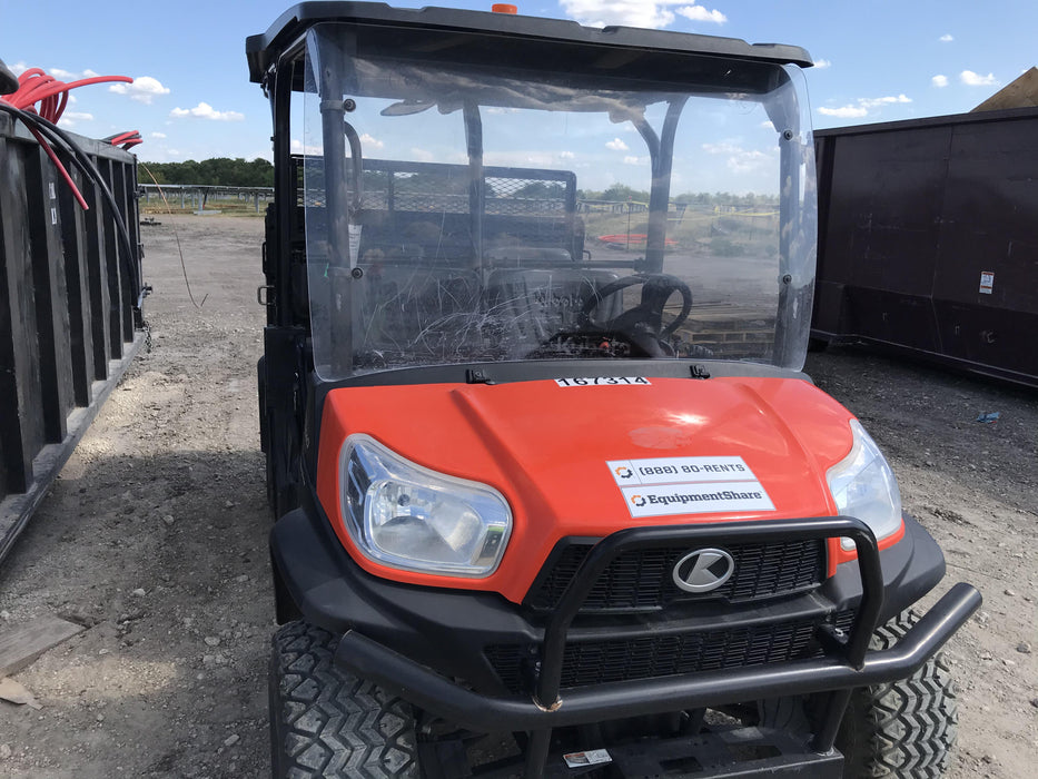 2021 Kubota RTV-X1140W-H Plastic Canopy, Windshield Acrylic Clear, LED Strobe Light, Wire Harness Kit, Back up Alarm