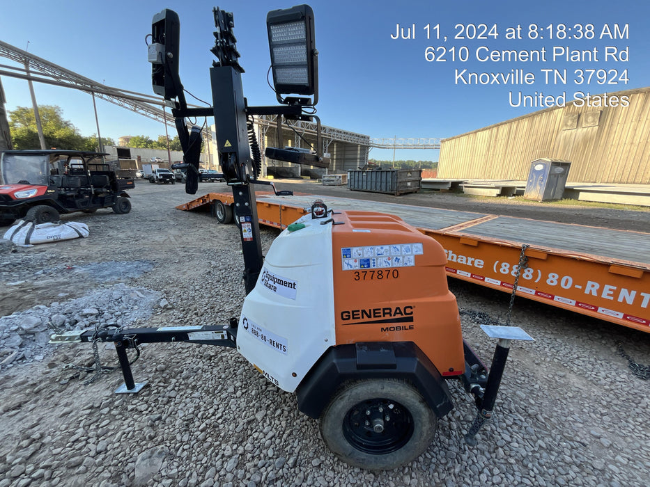 2023 Generac MLT2 Diesel, Flex Switch 120V Input, Powerzone Controller, 
(4) 320W LED Lights, 4kW Generator, 39.9 Gal Fuel Tank, 2" Ball, T3