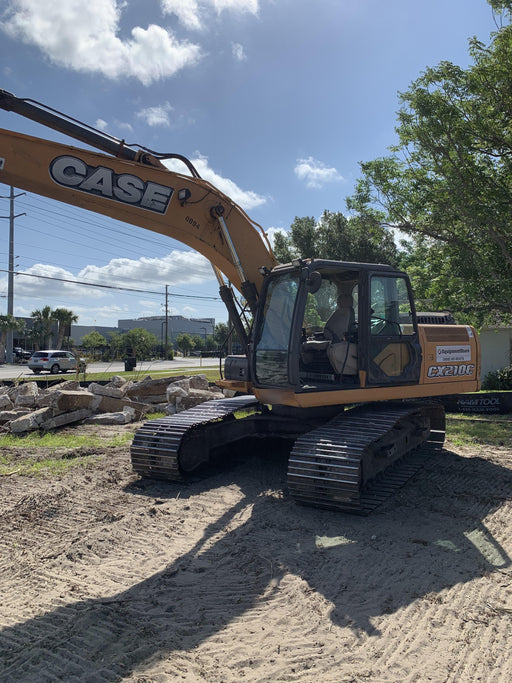 2015 Case CX210C CAB A/C, 9'-8" ARM, STEEL TRACKS, AUX HYD, THUMB