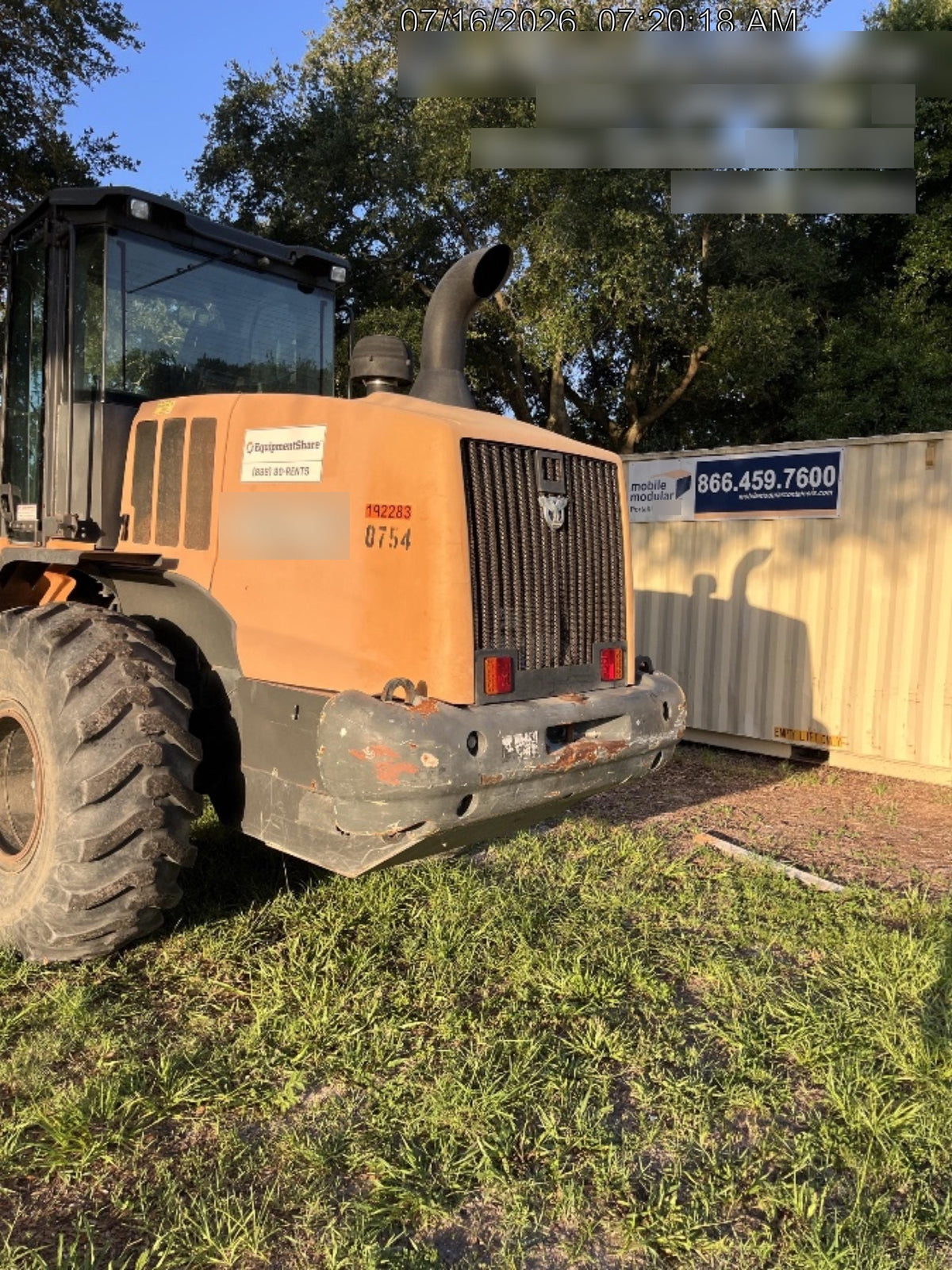 2017 Case 621G CLOSED CAB, JRB 416 STYLE HYD COUPLER