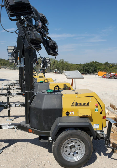 2022 Allmand NLV3GR (4) LED Light Fixture 350W, 23' Vertical Mast, 3kW Prime, Towable, ES Decals, T3