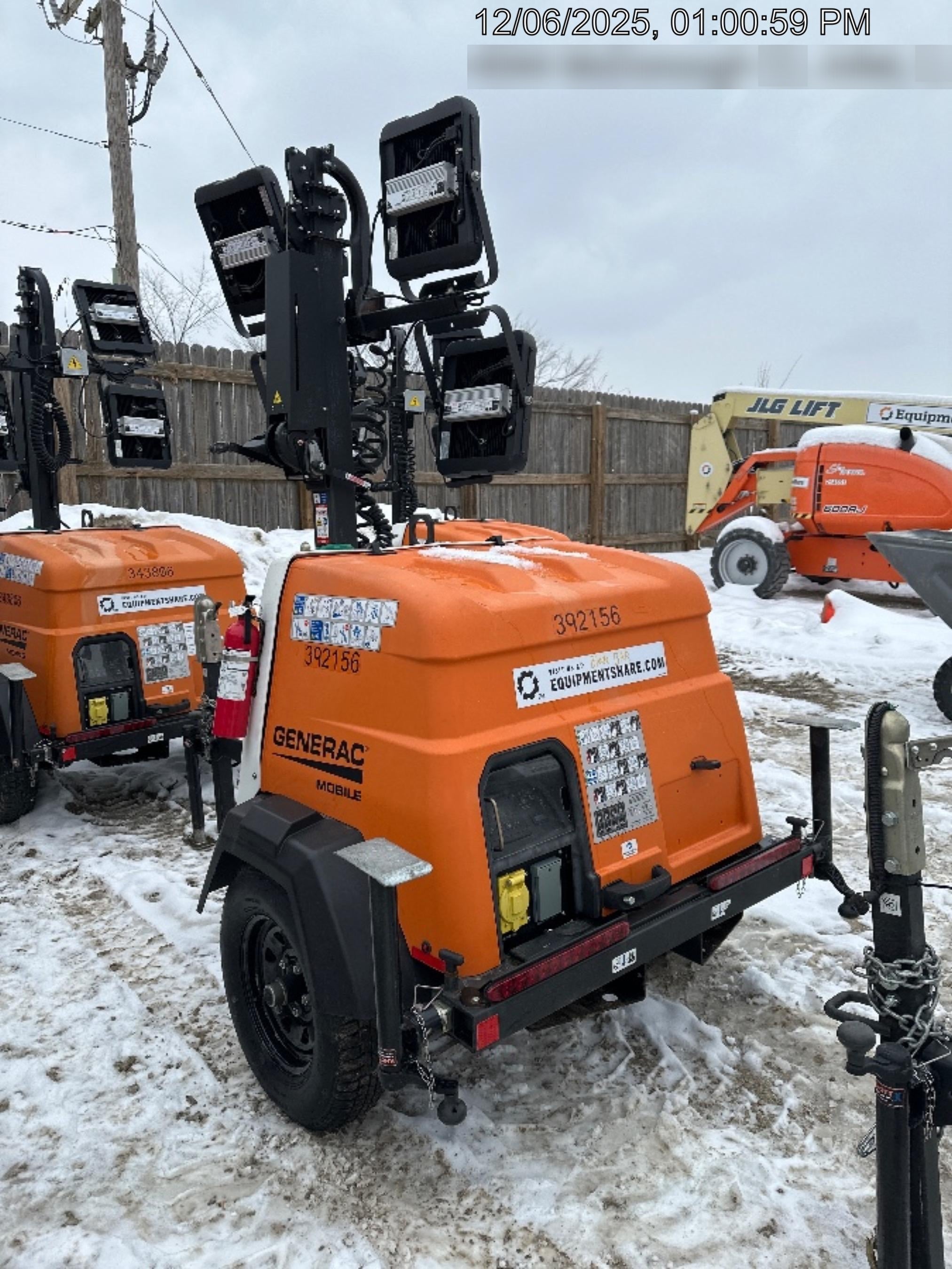 2024 Generac MLT2 Diesel, Flex Switch 120V Input, Powerzone Controller, 
(4) 320W LED Lights, 4kW Generator, 39.9 Gal Fuel Tank, 2" Ball, T3