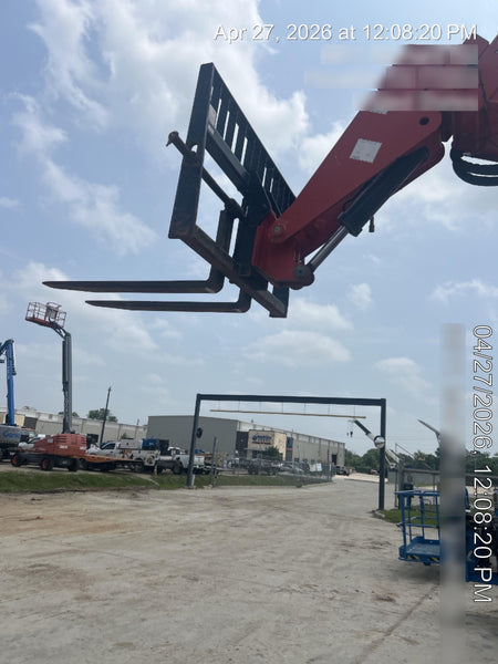 2019 Manitou MTA8044 74hp T4F, Cab/Heat/Air, Cab and Boom LED work lights, Auxiliary Hydraulics, Solid Tires, Amber strobe, Lift Hook 66" Carriage, 60" Forks