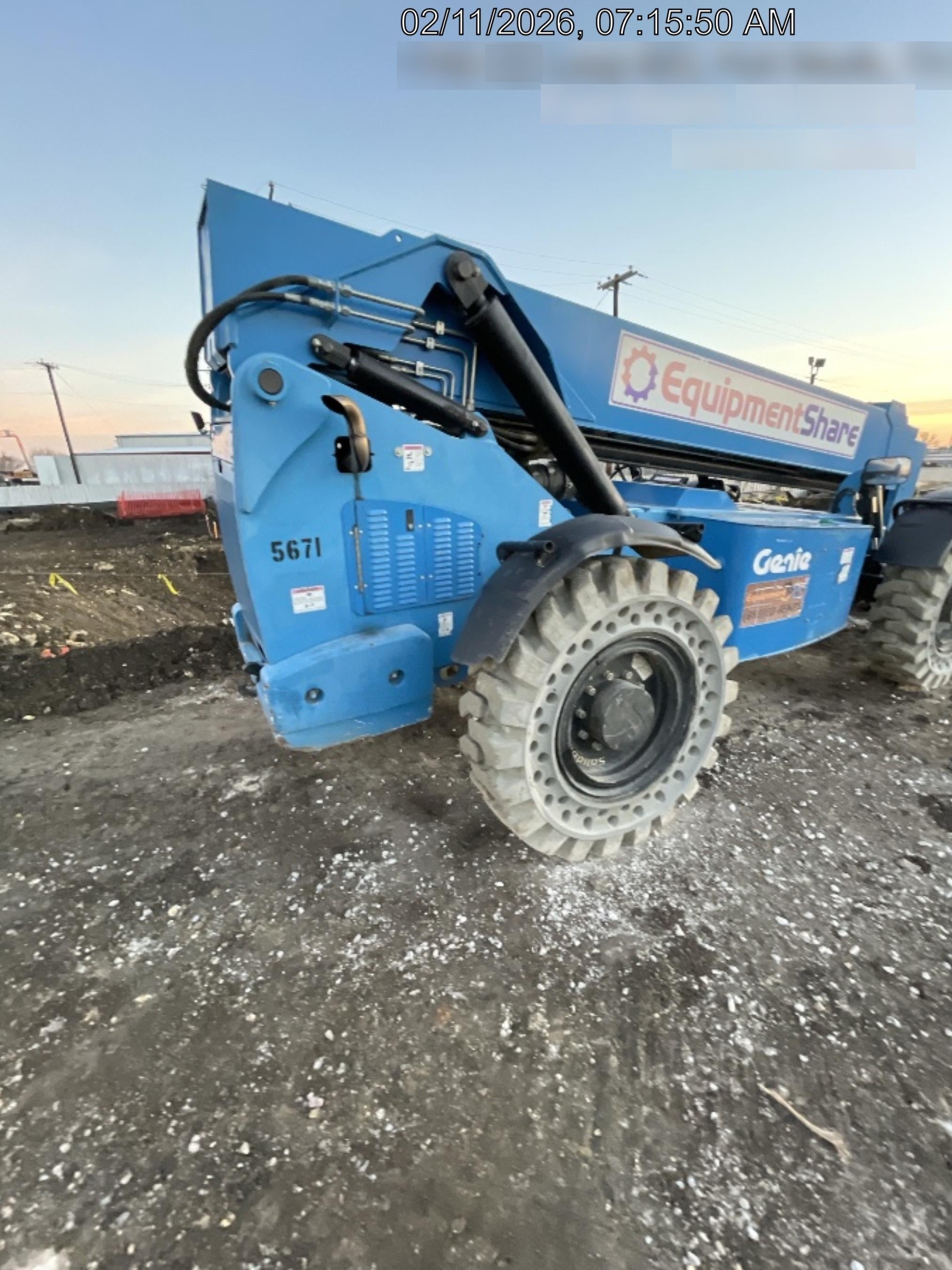 2017 Genie GTH-1056 Genie GTH1056, Solid Tires, 60" carriage, Open ROPS