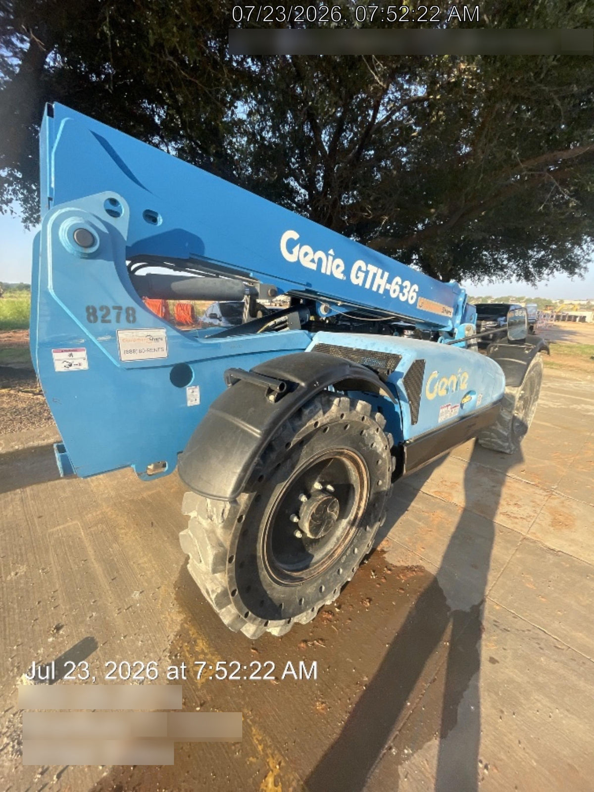 2018 Genie GTH-636 Genie GTH-636 w/Open ROPS, Solid Tires, Work Light/Beacon, 48" Carriage and Forks