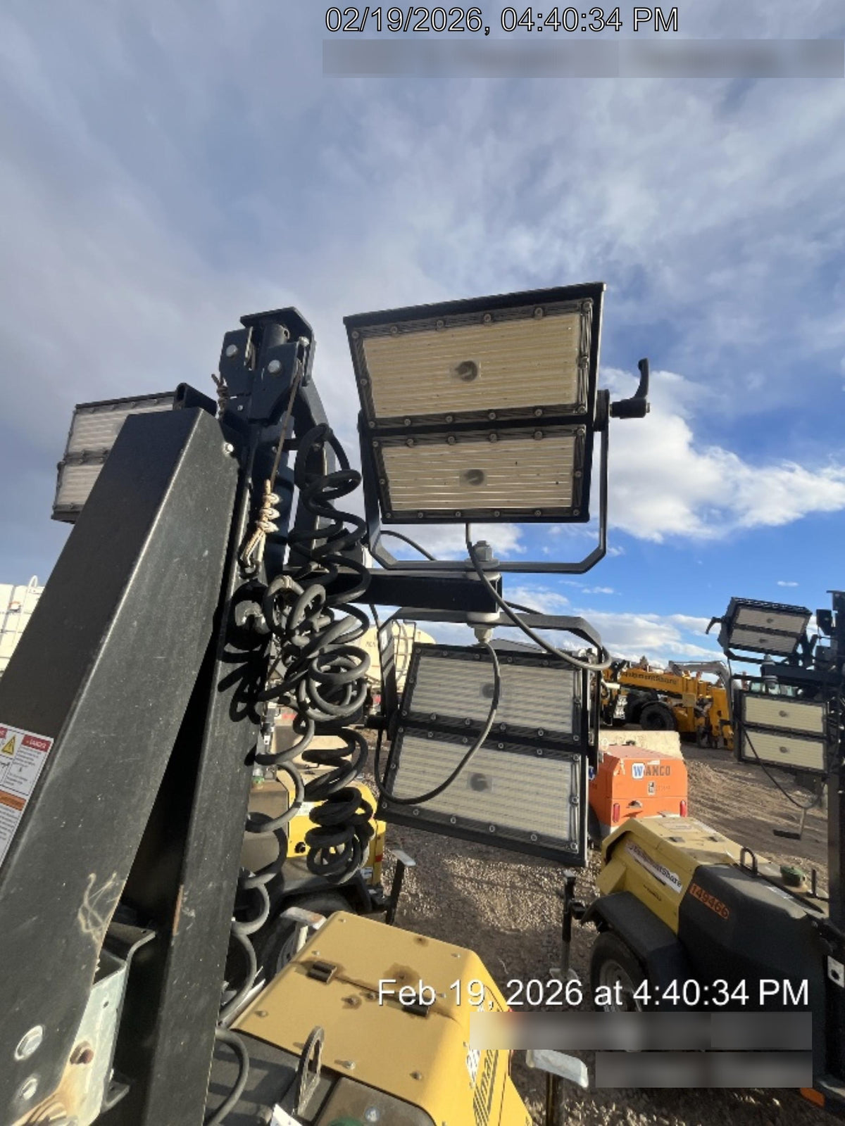 2022 Allmand NLV3GR (4) LED Light Fixture 350W, 23' Vertical Mast, 3kW Prime, Towable, ES Decals, T3