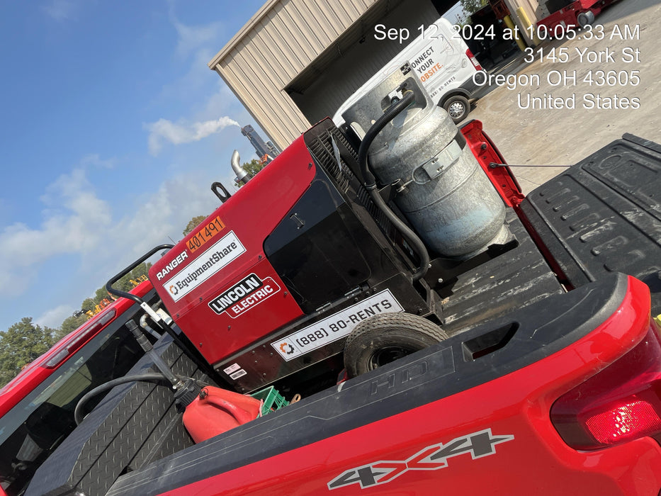 2024 Lincoln Electric Ranger 305 LPG Ranger 305 LPG, Undercarriage, Tank Holder & Strap, 10kw AC Gen, 25hp Kohler LPG Eng