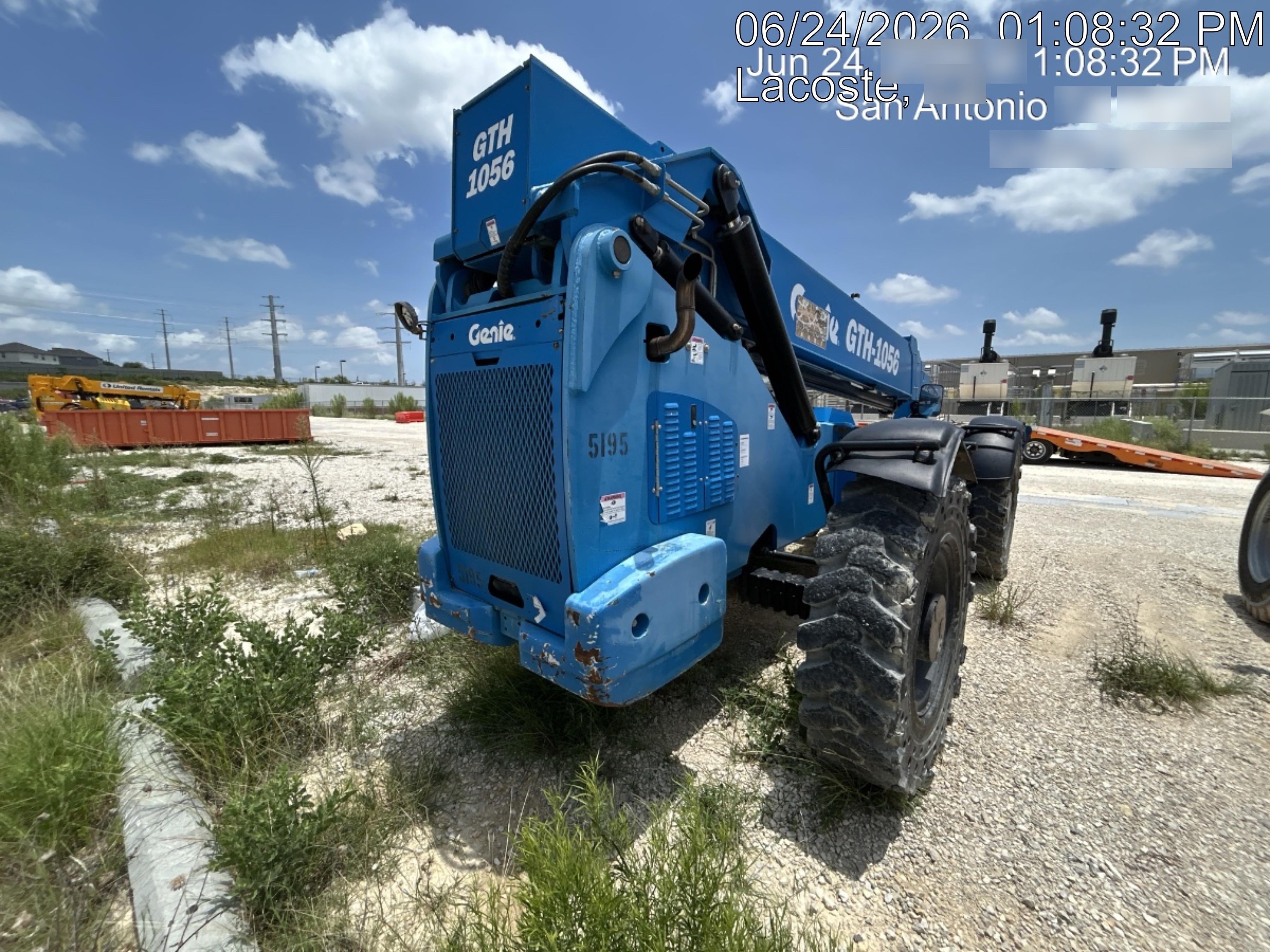 2017 Genie GTH-1056 Genie GTH1056, Solid Tires, 60" carriage, Open ROPS