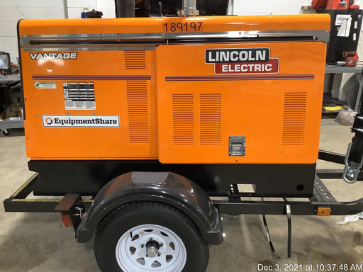 2021 Lincoln Electric Vantage 549X Ready Pak 3, ORANGE (includes trailer, cable rack, fender light kit)