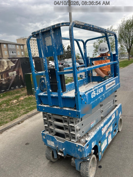 2020 Genie GS-1930 Solid Non Marking Tires, Beacon, Folding rails with half height swing gate