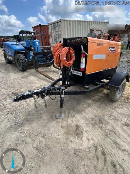 2022 Lincoln Electric LE400 Kubota V1505, Trlr, Cable Rack, Light Kit, ES Decals, T3
