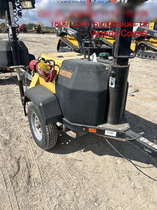 2022 Allmand NLV3GR (4) LED Light Fixture 350W, 23' Vertical Mast, 3kW Prime, Towable, ES Decals, T3