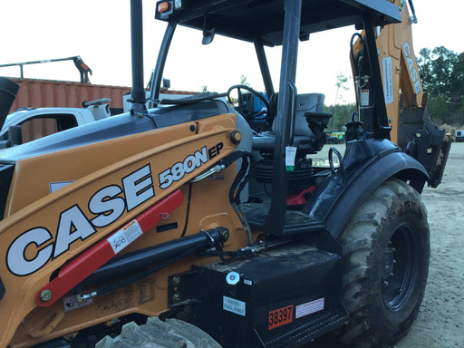2019 Case 580N EP Canopy, 4WD, GP Front Bucket, Standard Stick, 2-Way Aux Hydraulics, ISO Controls