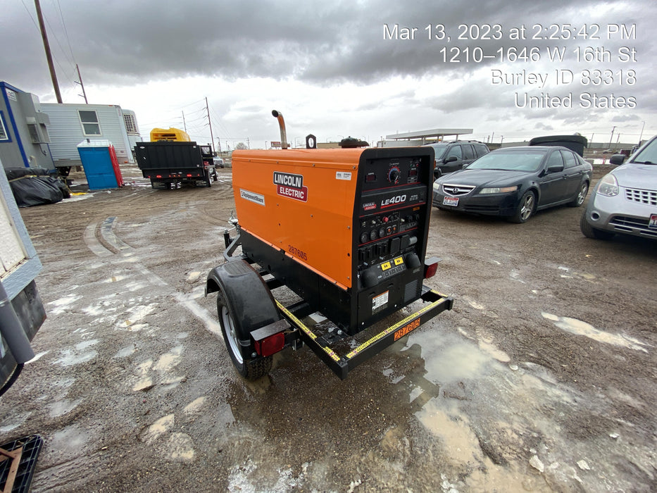 2023 Lincoln Electric LE400 Kubota V1505, Trlr, Cable Rack, Light Kit, ES Decals, T3