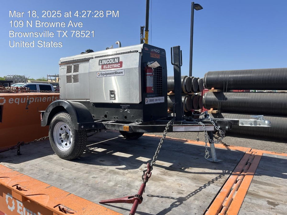 2025 Lincoln Electric LE400 Diesel, Kubota V1505, 22 HP, Trlr, Cable Rack, Light Kit, ES Decals, T3