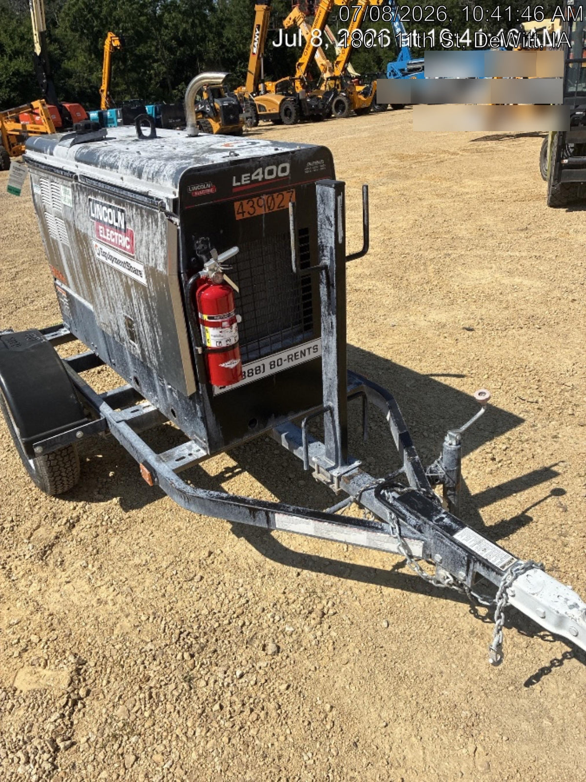 2024 Lincoln Electric LE400 Kubota V1505, Trlr, Cable Rack, Light Kit, ES Decals, T3