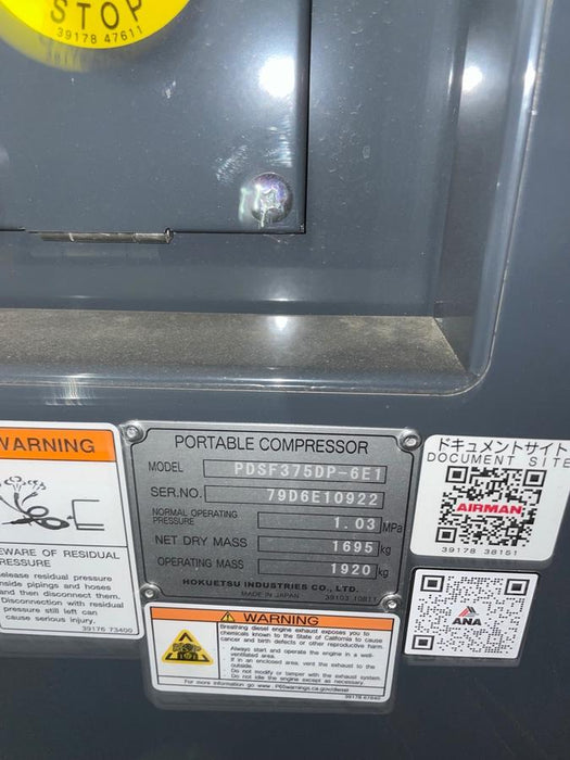 2024 AIRMAN PDSF375DP-6E1