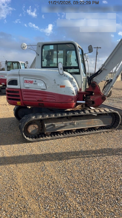 2019 Takeuchi TB290 Takeuchi TB290 Cab/Heat/AC w/Rubber Tracks, Auxiliary Hydraulics, Dozer Blade, Manual QC, 18/24/36" Buckets, Hydraulic Thumb Installed