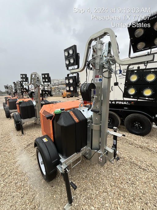 2024 Wanco WLTT-4MM4K Diesel, Deep Sea Controller, Shore Power Plug, Auto Start, (4) 350W LED Floodlights, 4kW Generator, 60 Gal Fuel Tank, 2" Ball, T3