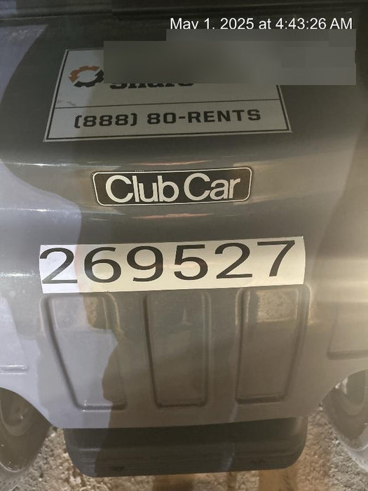 2022 Club Car CA100E Canopy, Fold down Windshield, Beacon, Back up Alarm, All-Trail Trials, HD 8 V Batteries, Trailer Hitch and Ball